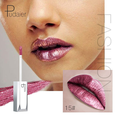 Pudaier Metallic Shine Moisturizing Lip Gloss