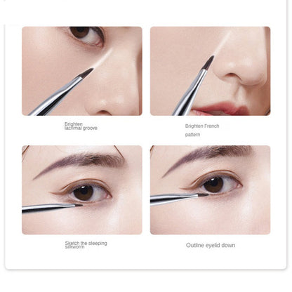 Blade eyeliner brush Fine Angled Eyebrow Tinting Brushes Ultra-Thin Flat Eyeliner Makeup Brush Cosmetic Tool