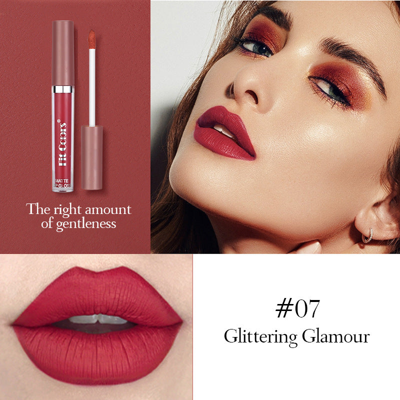 8Pcs Matte Liquid Lipstick Makeup Set, Matte liquid Long-Lasting Wear Non-Stick Cup Not Fade Waterproof Lip Gloss