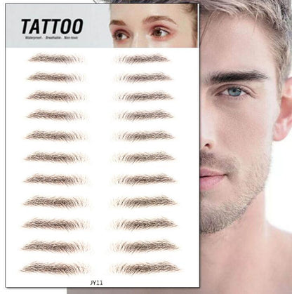 Magic 4D Hair-like Eyebrow Tattoo Sticker False Eyebrows 7 Day Long Lasting Super Waterproof Makeup Eye Brow Stickers Cosmetics