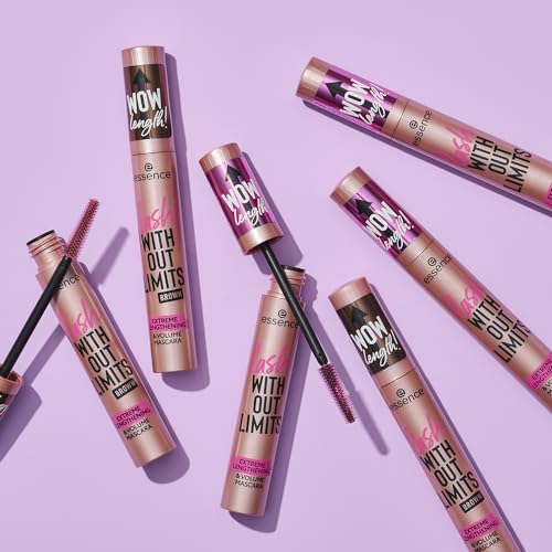 essence | Lash Without Limits Extreme Lengthening & Volume Mascara (01 | Extra Black) | Volumizing & Lengthening | Vegan, Cruelty Free & Paraben Free