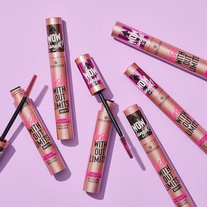 essence | Lash Without Limits Extreme Lengthening & Volume Mascara (01 | Extra Black) | Volumizing & Lengthening | Vegan, Cruelty Free & Paraben Free