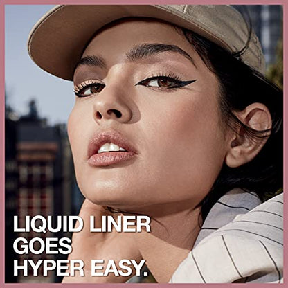 Maybelline Hyper Easy Liquid Pen No-Skip Eyeliner, Satin Finish, Waterproof Formula, Pitch Black, 0.018 Fl Oz