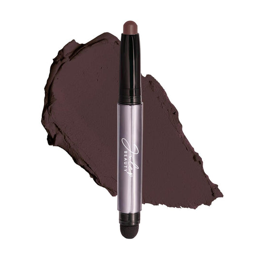 Julep Eyeshadow 101 Crème-to-Powder Waterproof Eyeshadow Stick – Black Cherry Matte – Long-Lasting, Crease-Proof, Rich Toned Burgundy Matte Cream Eyeshadow with Built-in Smudger