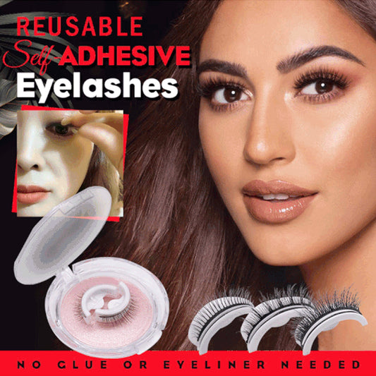 Self-Adhesive 3D Mink Natural False Eyelashes