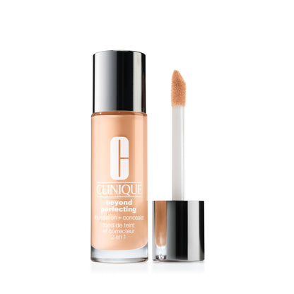 Clinique Beyond Perfecting Liquid Lightweight Full Coverage Foundation + Concealer For Dry Combination to Oily Skin Types, Fair, 1 Fl Oz