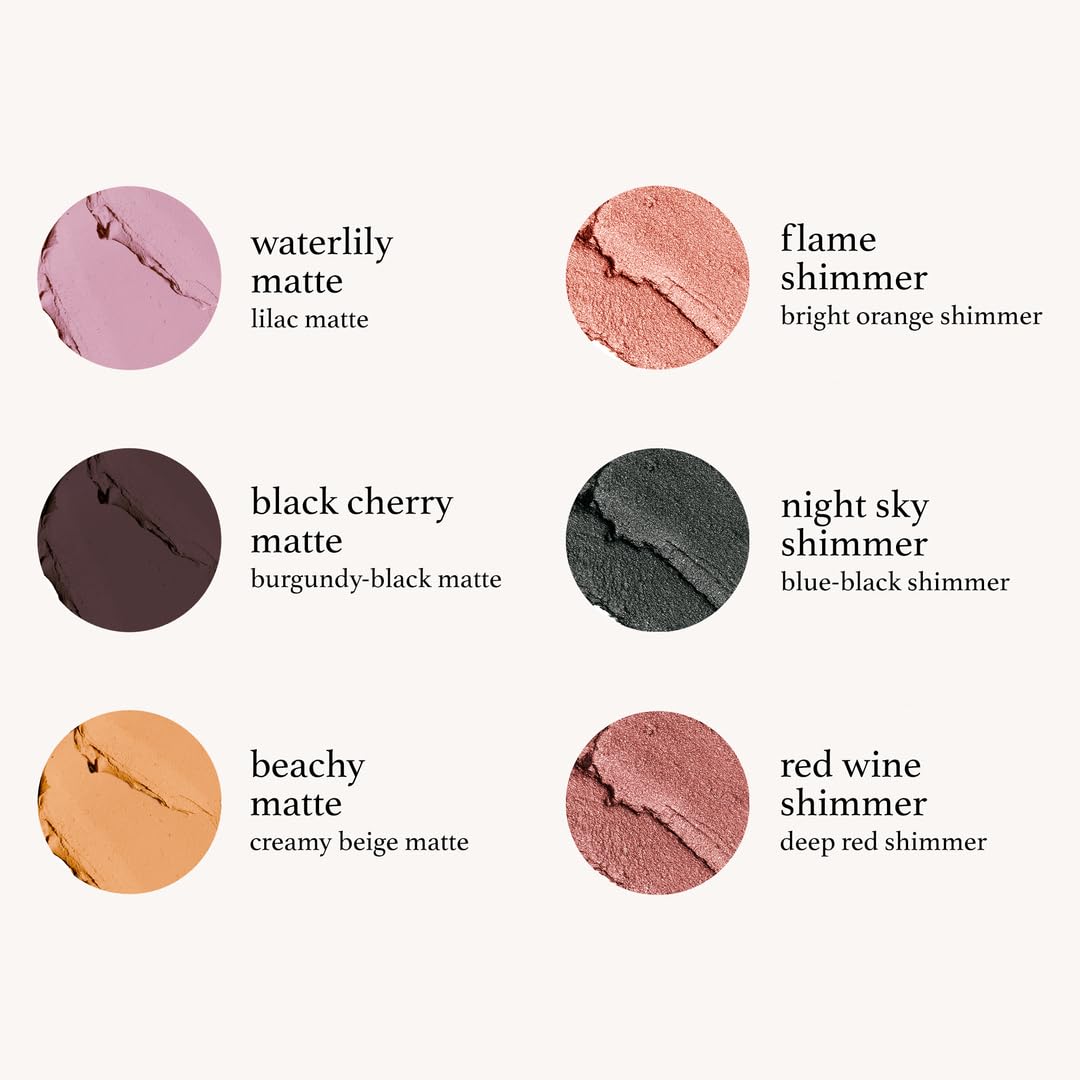 Julep Eyeshadow 101 Crème-to-Powder Waterproof Eyeshadow Stick – Black Cherry Matte – Long-Lasting, Crease-Proof, Rich Toned Burgundy Matte Cream Eyeshadow with Built-in Smudger