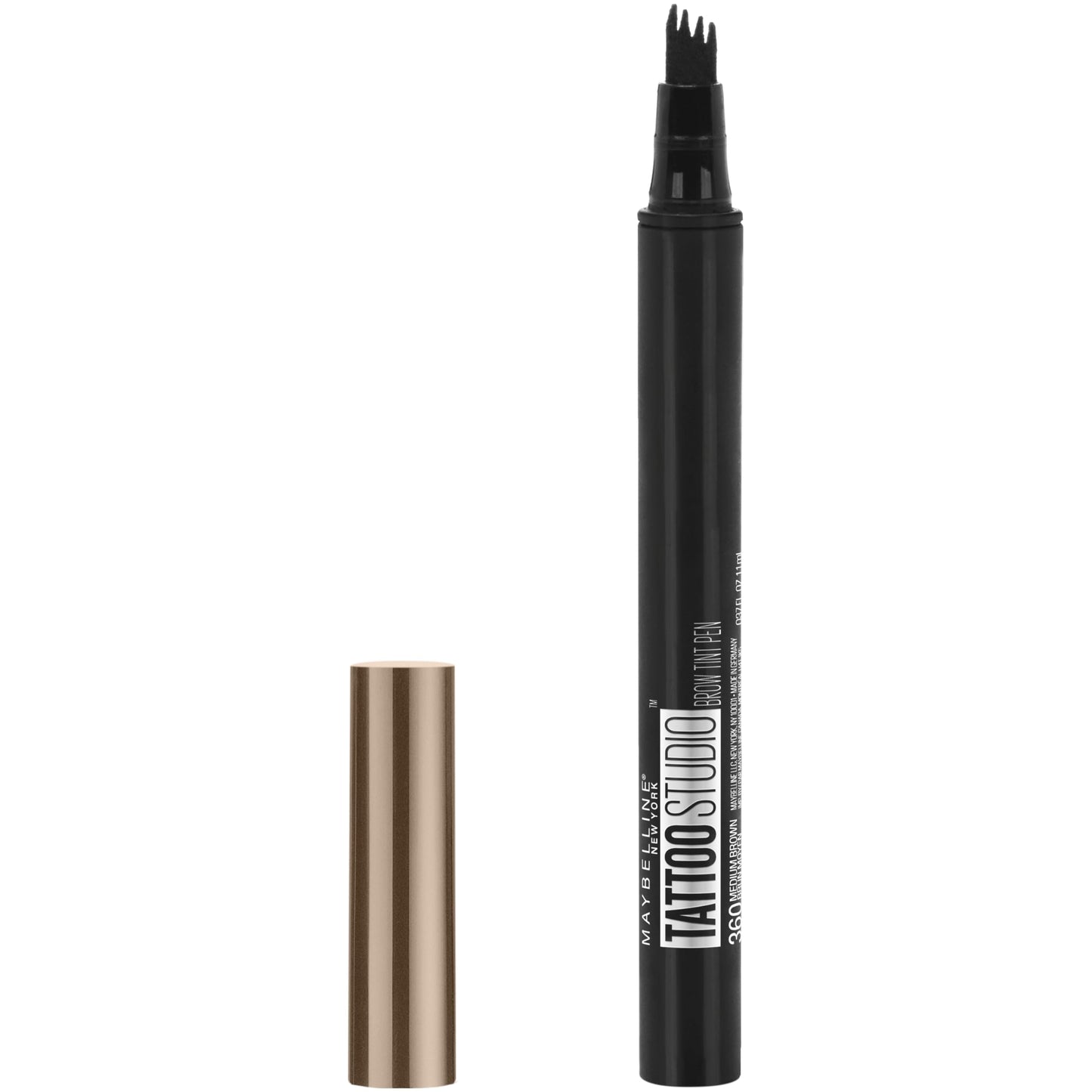 Maybelline New York TattooStudio Brow Tint Pen Makeup, Soft Brown, 0.037 fl. oz.