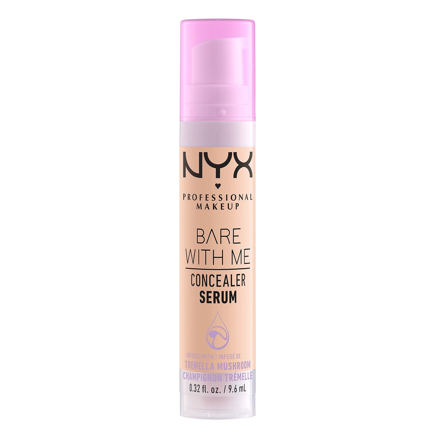 NYX PROFESSIONAL MAKEUP Bare With Me Concealer Serum, Concealer Makeup For Up To 24Hr Hydration - Vanilla