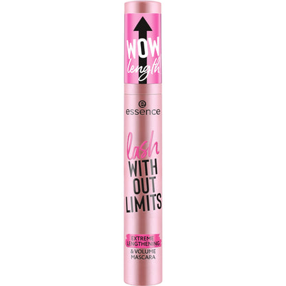 essence | Lash Without Limits Extreme Lengthening & Volume Mascara (01 | Extra Black) | Volumizing & Lengthening | Vegan, Cruelty Free & Paraben Free