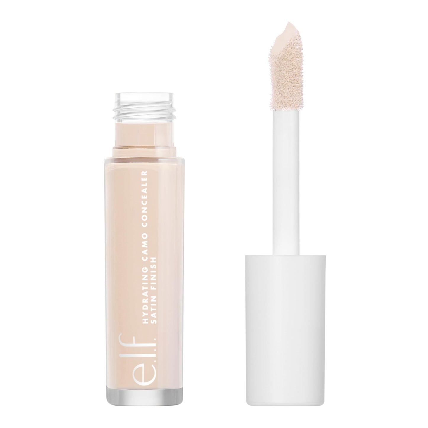 e.l.f. Hydrating Camo Concealer, Lightweight, Full Coverage, Long Lasting, Conceals, Corrects, Covers, Hydrates, Highlights, Fair Rose, Satin Finish, 25 Shades, All-Day Wear, 0.20 Fl Oz