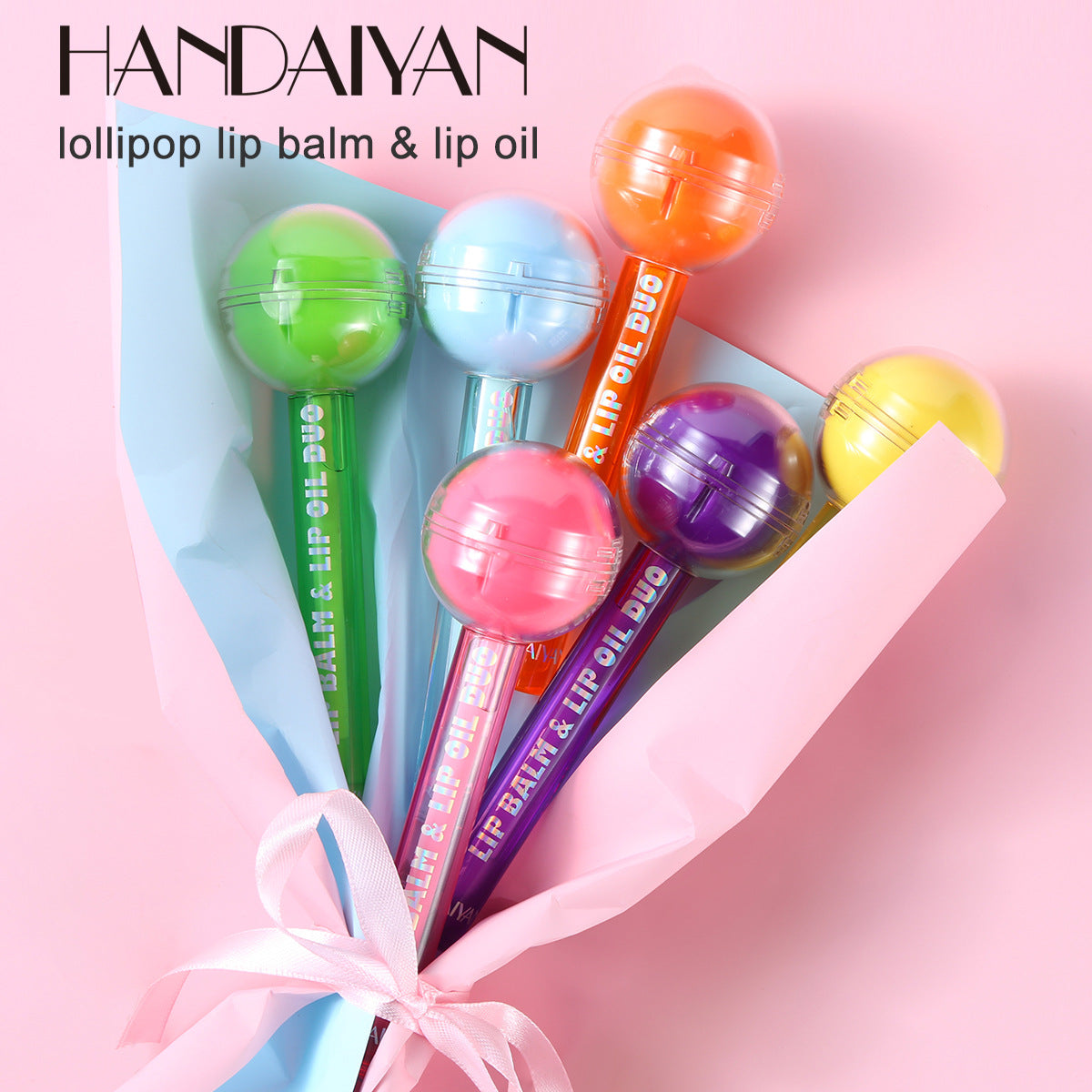 HANDAIYAN Dual-Use Lollipop Color-Changing Lipstick Lipstick Lip Oil Lip Gloss Lipstick