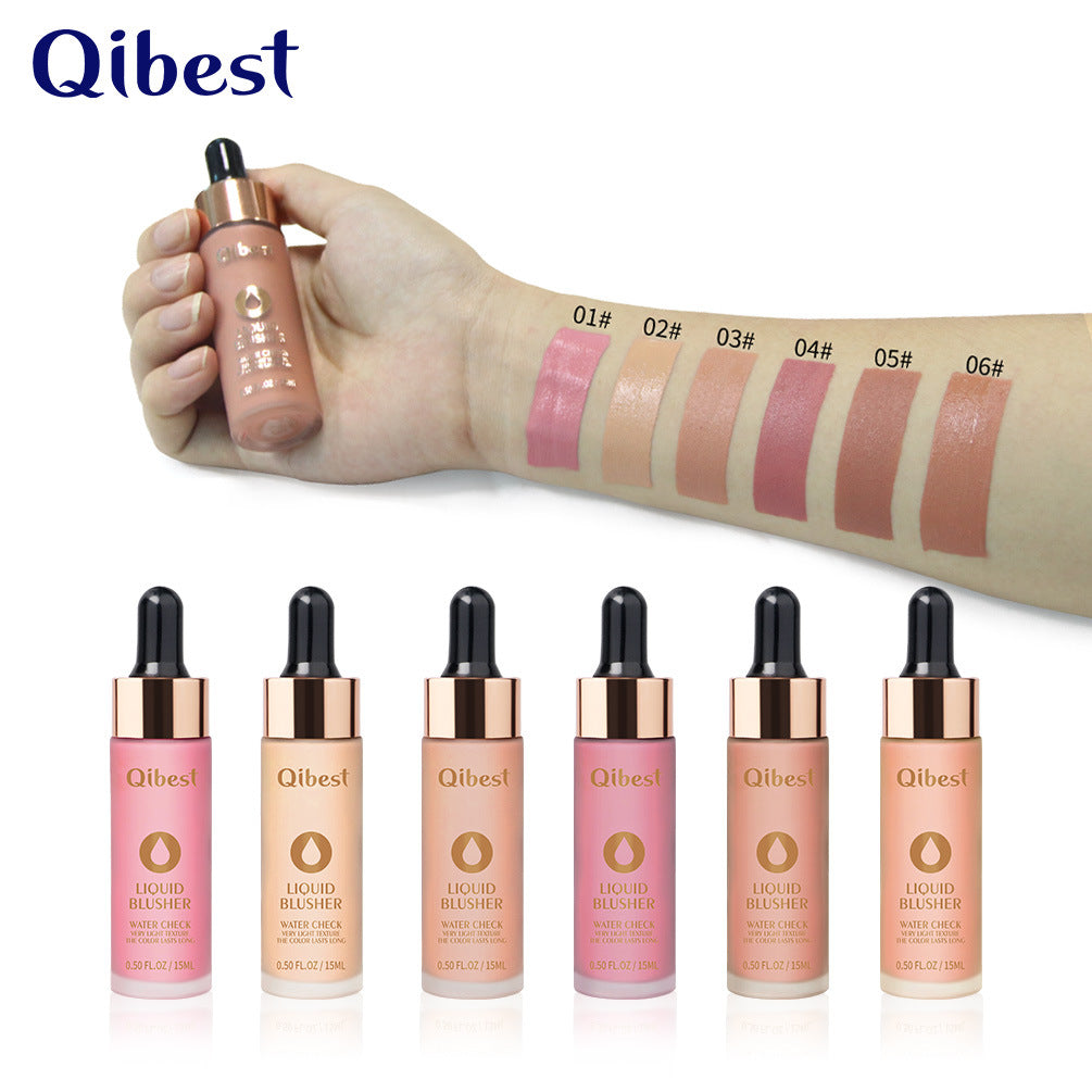 QIBEST Moisturizing Natural Contouring Blush Powder