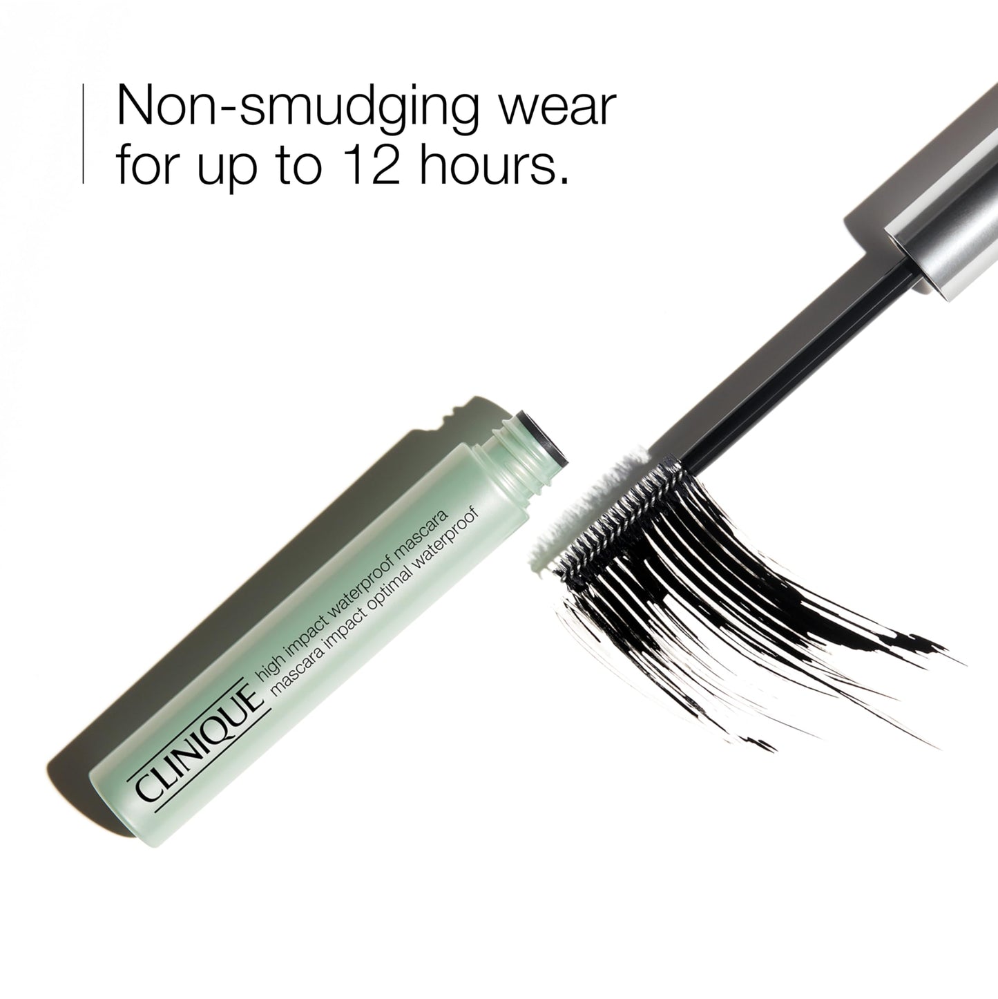 Clinique High Impact Waterproof Mascara | Lengthening, Volumizing, Smudge-Proof + Safe For Sensitive Eyes, Black, 0.28 Fl Oz