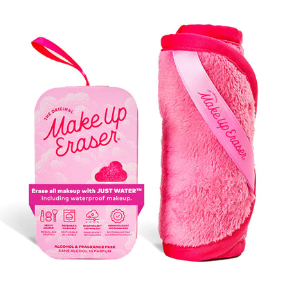 The Original Makeup Eraser, Erase All Makeup With Just Water, Including Waterproof Mascara, Eyeliner, Foundation, Lipstick and More, Original Pink