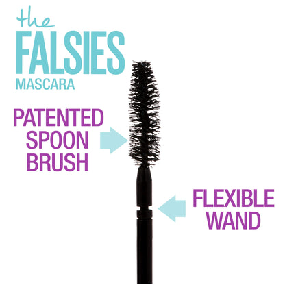 Maybelline Volum' Express Falsies Volumizing, Washable Mascara, Blackest Black, 1 Count