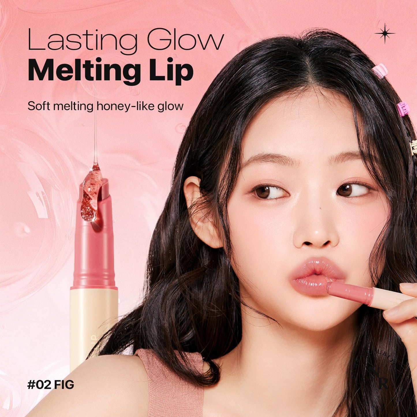 Nature Republic HONEY MELTING LIP (02 FIG) SOFT LIP STICK, korean lip, Lip Gloss, Glow lip, glossy, lip balm, lip crayon, jelly gloss, lip pen, tint, korean make up