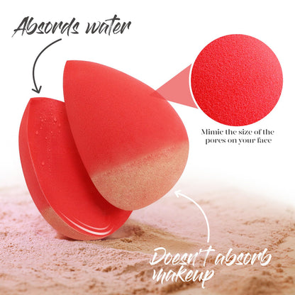 BEAKEY Makeup Sponge 5 Pcs Set, Latex-Free Boun Boun Beauty Sponge for Blending, Makeup Sponges for Foundation Liquid Cream and Powder. Blender for Enhanced Make Up Application