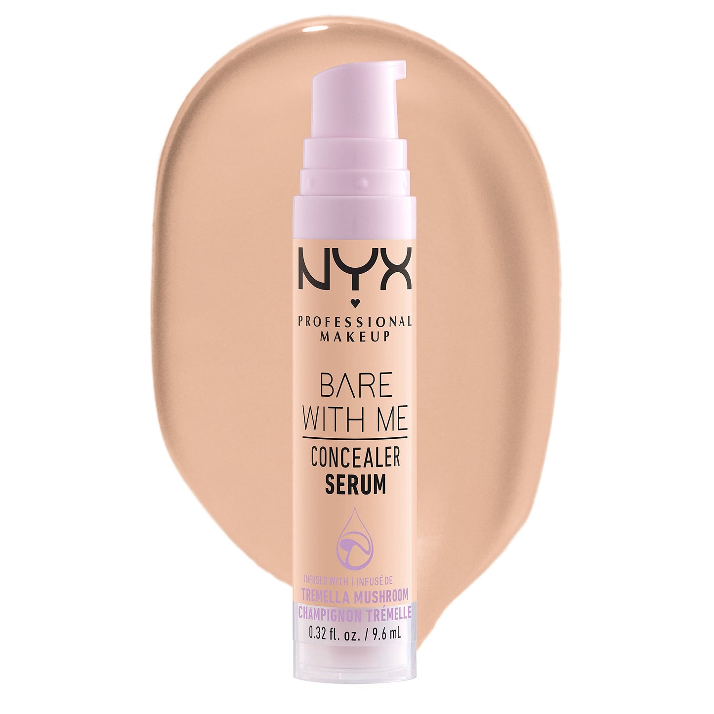 NYX PROFESSIONAL MAKEUP Bare With Me Concealer Serum, Concealer Makeup For Up To 24Hr Hydration - Vanilla