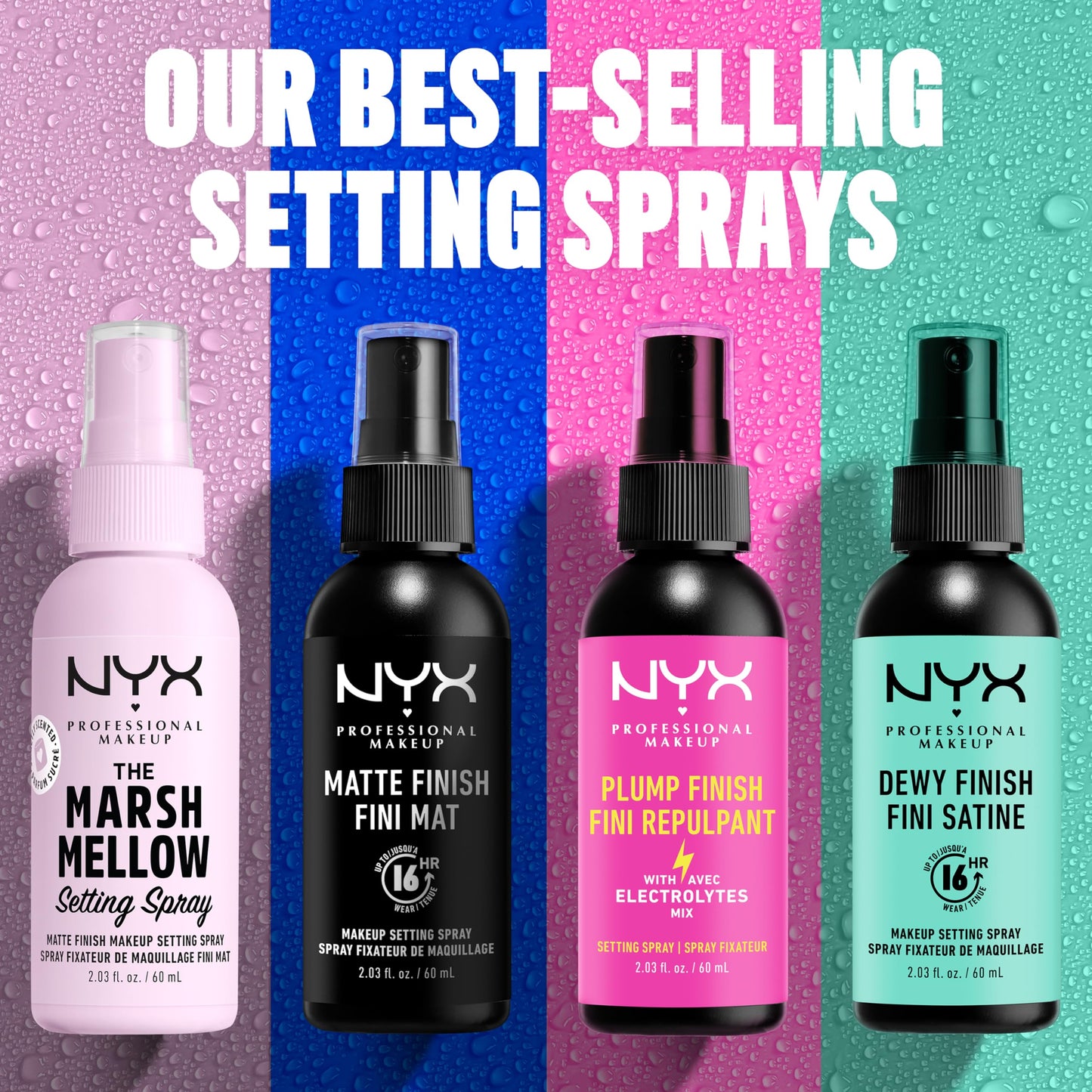 NYX PROFESSIONAL MAKEUP Makeup Setting Spray - Matte Finish, Long-Lasting Vegan Formula (Packaging May Vary)