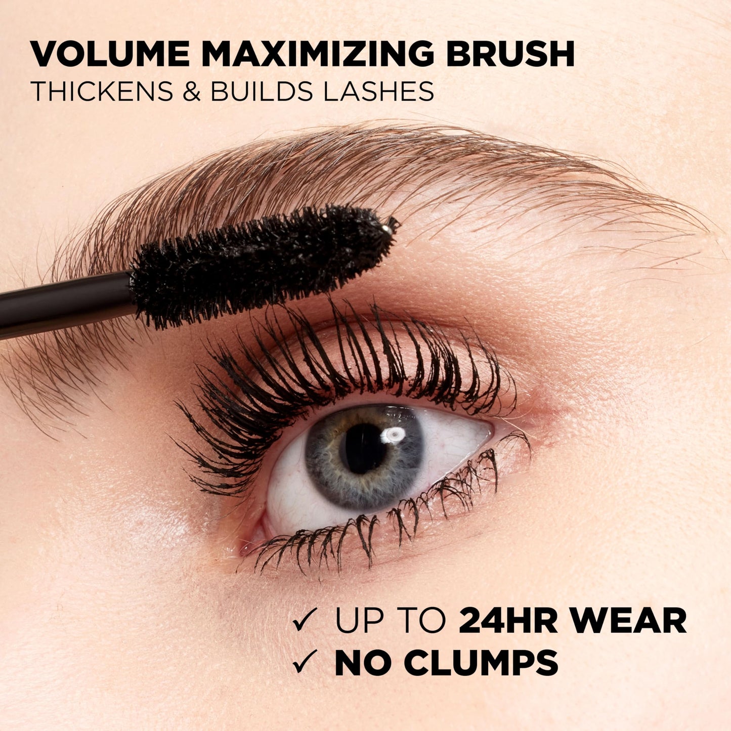 L'Oreal Paris Makeup Voluminous Original Volume Building Mascara, Blackest Black, 0.28 fl; Oz, 1 Count