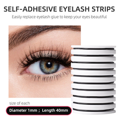 10Pack Self Adhesive Eyelashes Natural Look Mink Lash Self Sticking Eye Lashes 3D Mink Reusable Adhesive Lashes