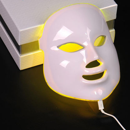 7 Colors Light Photon LED Electric Facial Mask At-Home Photon Skin Care Beauty Mask for Anti Wrinkles Acne Reduction