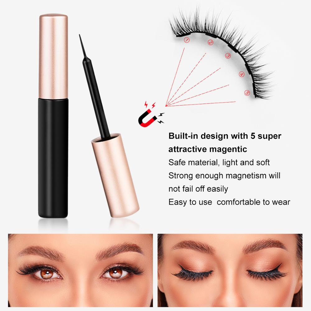 3D Mink Magnetic Eyelashes Waterproof