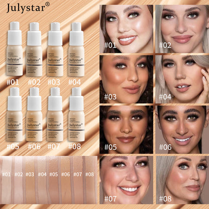 8 color foundation cream oil control concealer long-lasting liquid foundation make-up cream