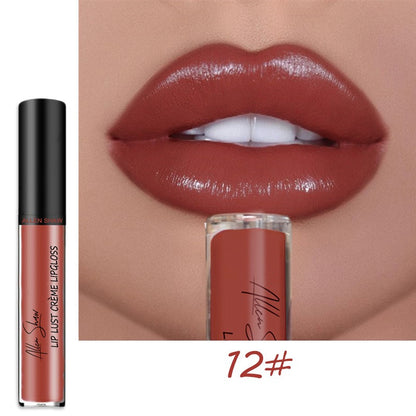 12 Colors Cream Texture Lipstick, 2025 New Long-Lasting Moisturizing Velvet Lip Lipstick, Waterproof, Non-Fading, Hydrating Lip Tint Natural Jelly Lipstick