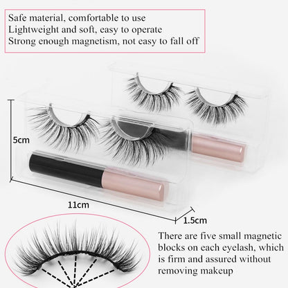 3D Mink Magnetic Eyelashes Waterproof