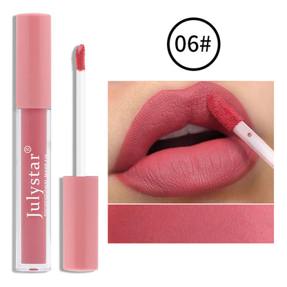 Fog Matte Lip Glaze non-stick cup, non-fading lip gloss, genuine makeup