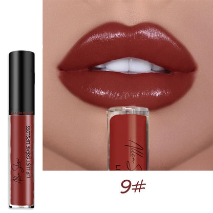 12 Colors Cream Texture Lipstick, 2025 New Long-Lasting Moisturizing Velvet Lip Lipstick, Waterproof, Non-Fading, Hydrating Lip Tint Natural Jelly Lipstick