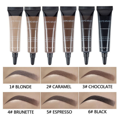 Handaiyan Styled Eyebrow Gel Waterproof and Non Halogenic Liquid Eyebrow Dyeing Cream Wild Eyebrow Holder