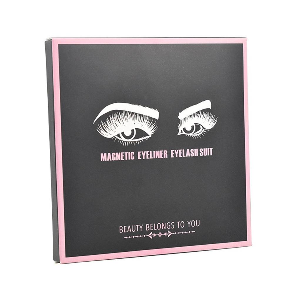 Magnetic Eyelashes with Eyeliner Kit, Eyelashes Long Reusable False Lashes (3 Pairs)