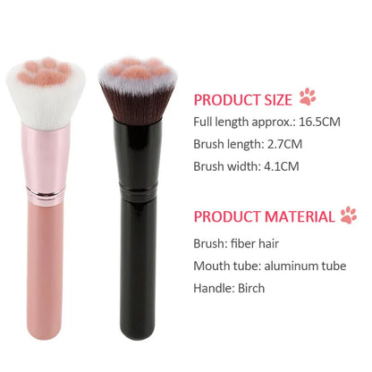 Soft Cat Claw Paw Makeup Brush