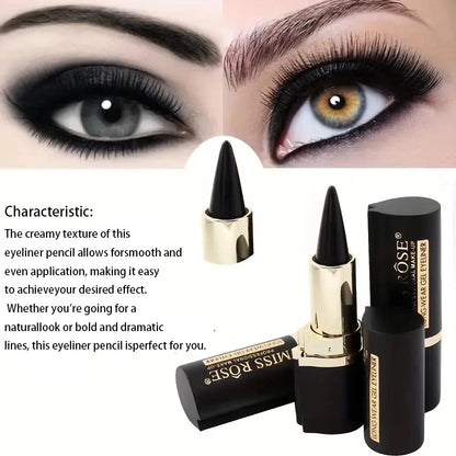 1 Count /2 Counts Gel Eyeliner Set, Cream Eyeliner Tool Smudge Proof and Waterproof Eyeliner Pencil Matte Brown Eye-liner Pencil Tattoo Eyeliner Pen Eyeliner Gel Stick Makeup Eyeliners for Women