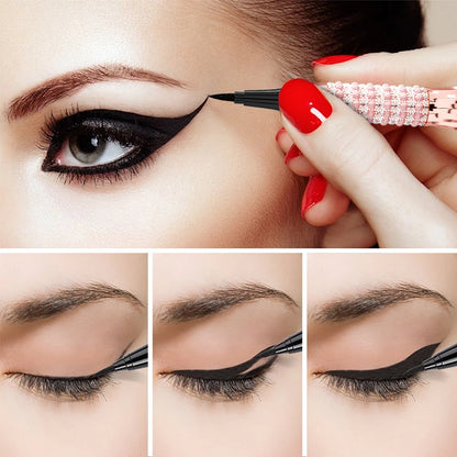 Liquid Eyeliner Pen Waterproof Black Long-Lasting Eye Liner Pencil Thick Quick-Dry Cosmetics Makeup Tool